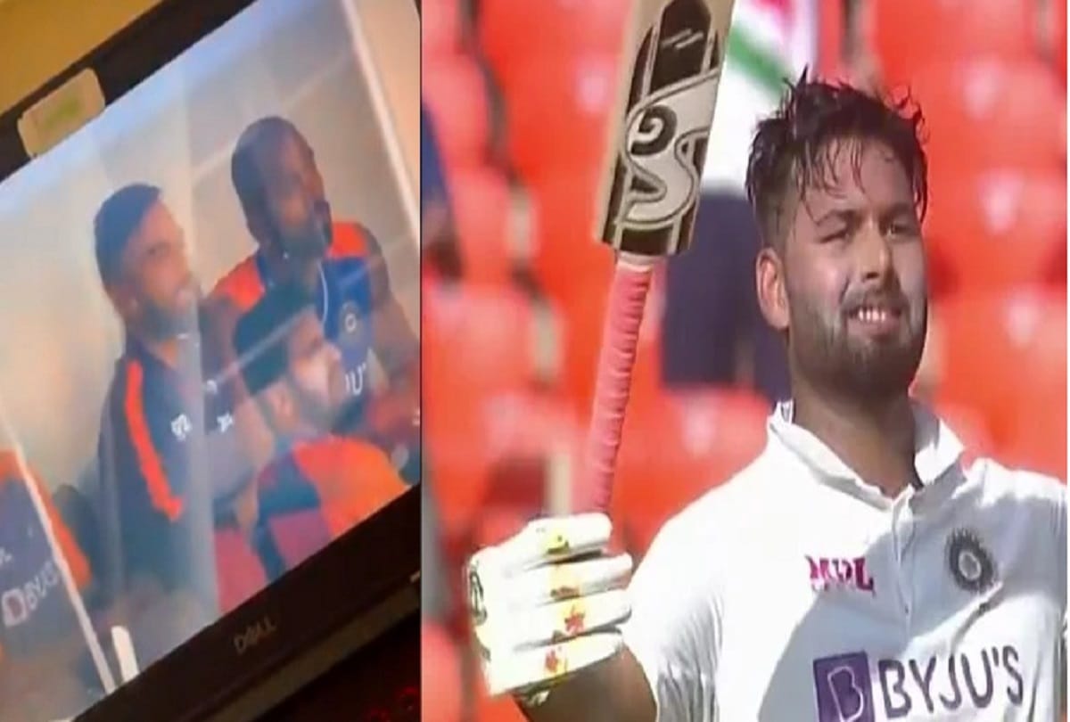 VIDEO: Virat Kohli jumps off his seat, runs to dressing room balcony to celebrate Rishabh Pant hundred