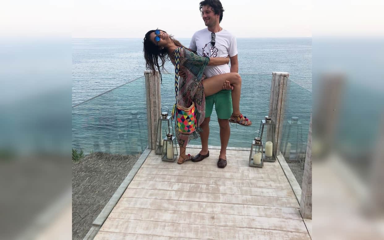 shreya saran shared quality time photos with husband andrei koscheev said lift me up baby