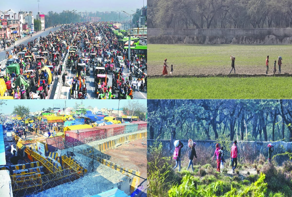 farmers protest 100 days kisan andolan changed picture of borders of Delhi see photos