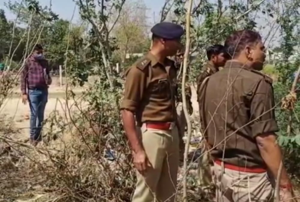 Encounter scene of Girdhari Vishwakarma recreated in Lucknow.