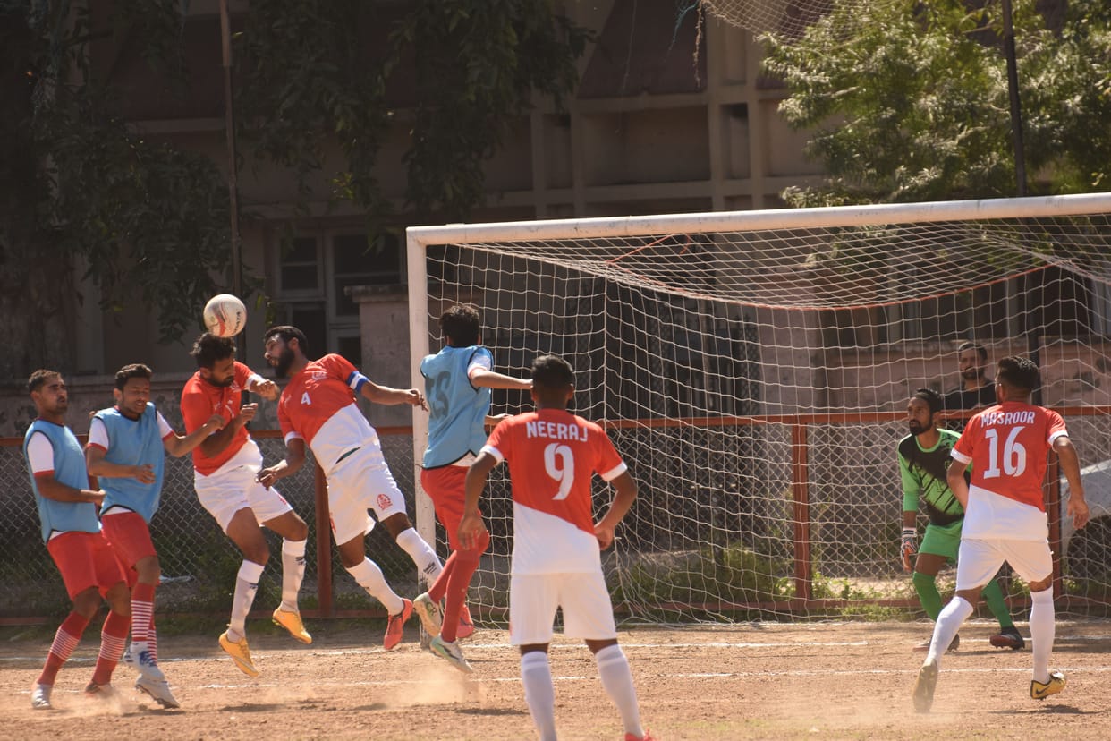 JK Police team won the first football match