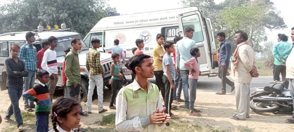 three injured in road accident