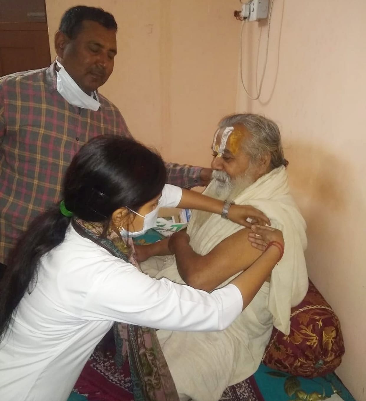 Saints also installed Corona vaccine