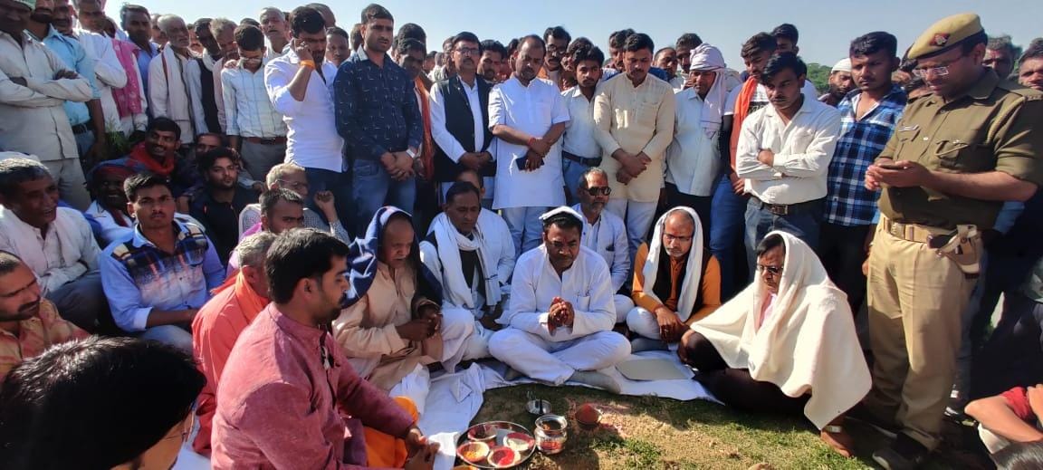 Rugged hope, Bhoomipujan of bridge over Sindh