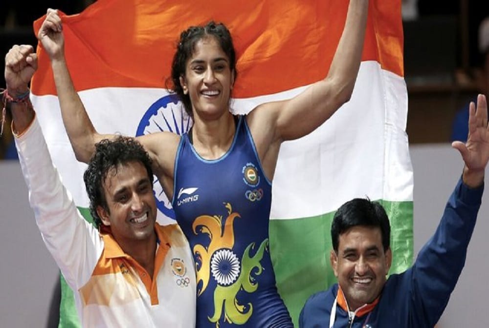 Vinesh phogat win gold at the 53kg category of Matteo Pellicone Ranking Series event in Rome