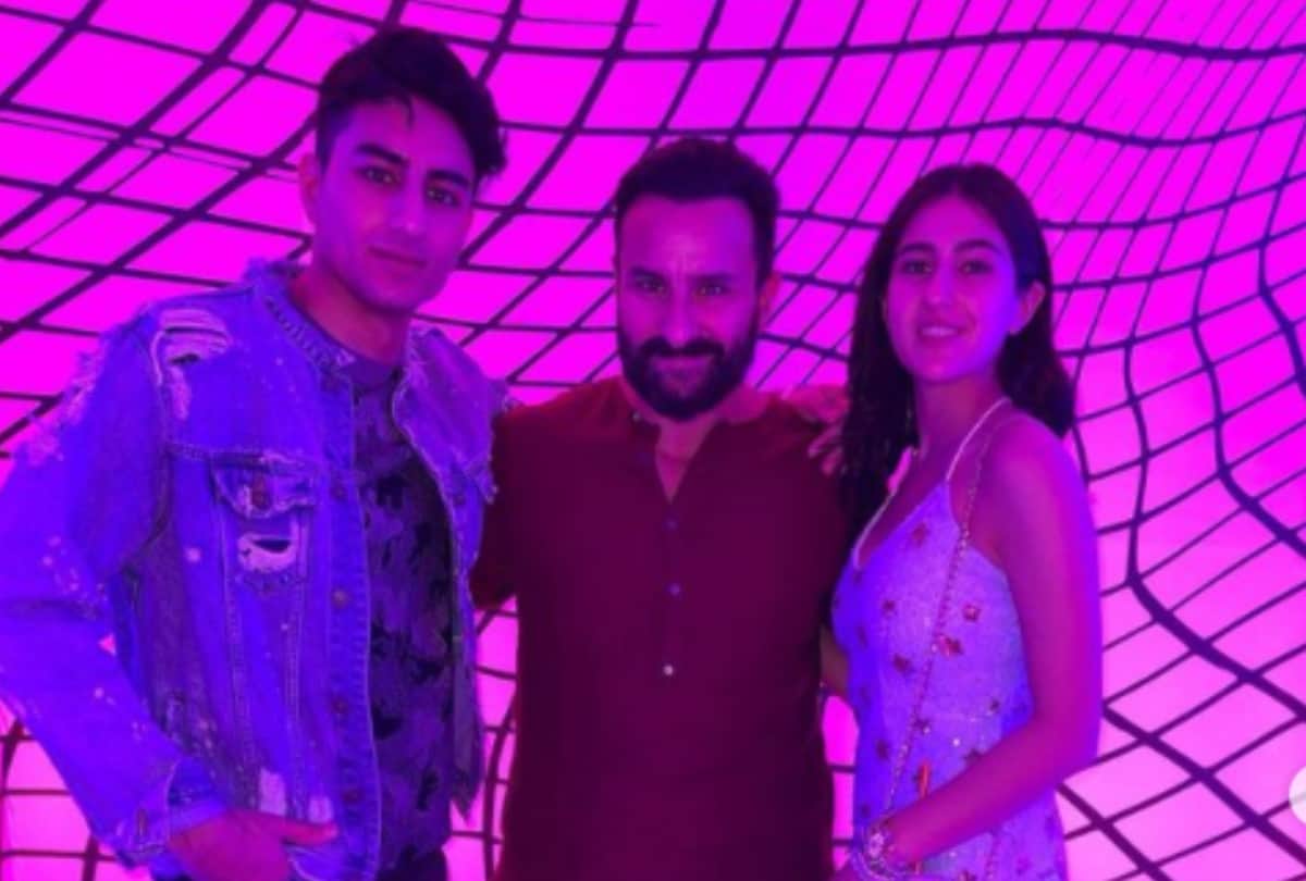 Sara ali khan shared pictures from brother Ibrahim birthday party with saif ali khan