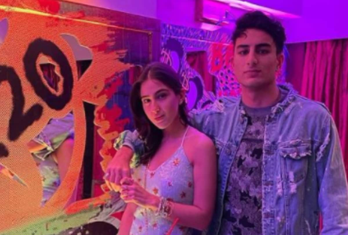 Sara ali khan shared pictures from brother Ibrahim birthday party with saif ali khan