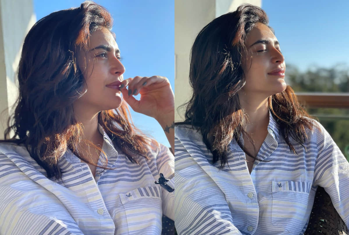 nagin fame karishma tanna photoshoot in pink co-ord set impress fans viral on social media