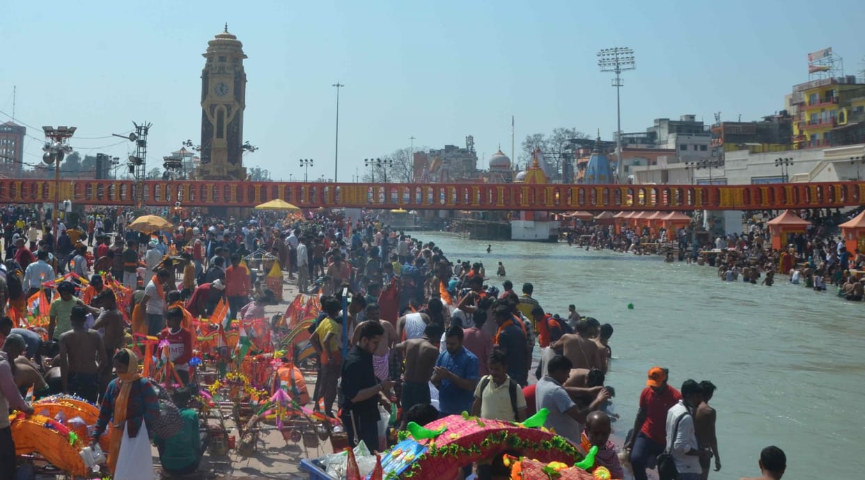 Haridwar Kumbh Mela 2021: kanwad devotee rush in haridwar, photos