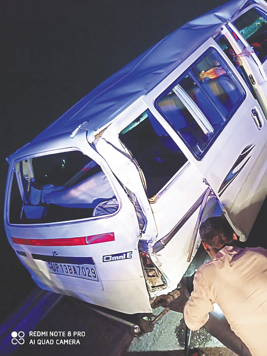 unknown vehicle crashed in to van, one killed
