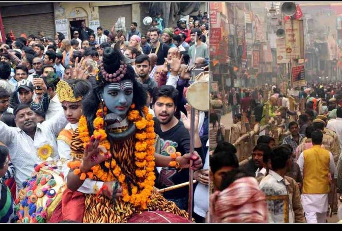 Mahashivratri: kashi vishwanath jhanki people see from all four entry gates 10 asp handle security system and LED screens arrangement 