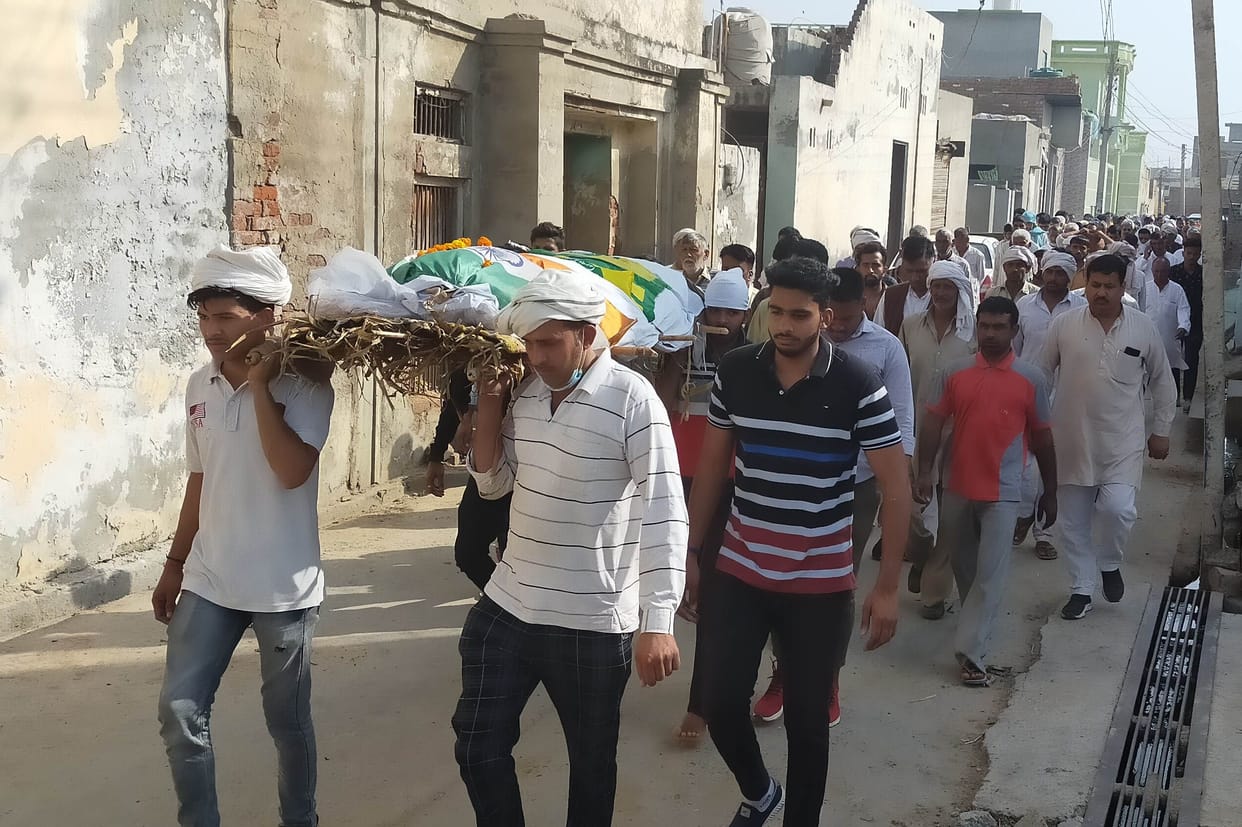 hisar farmer rajbeer suside in teekri  border