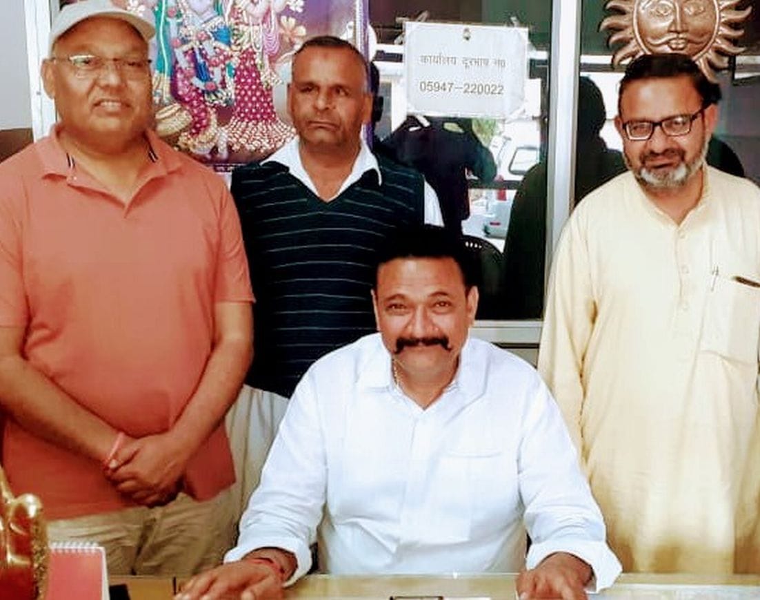 MLA Adesh Chauhan Adresses Media