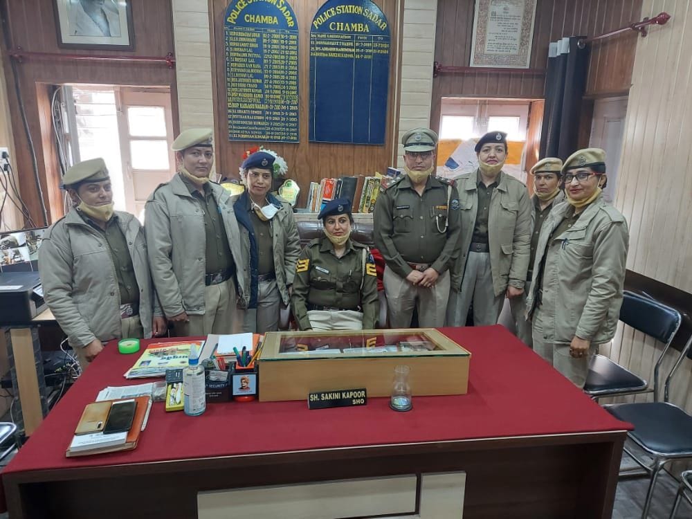Female chief constable Sunita is a day-long SHO of Chamba police station