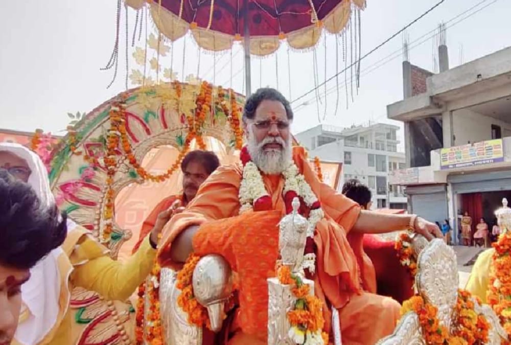 Haridwar Kumbh Mela 2021: Naga Saints sit on Elephant and Show Long Hair Photos