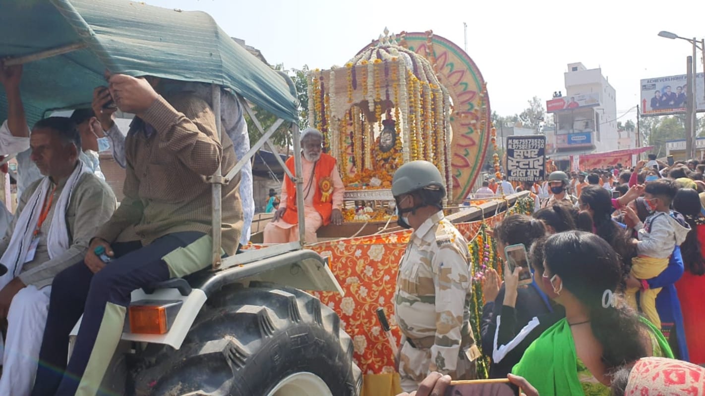 Haridwar Kumbh Mela 2021: Sri panchayati akhada Mahanarvani peshwai today