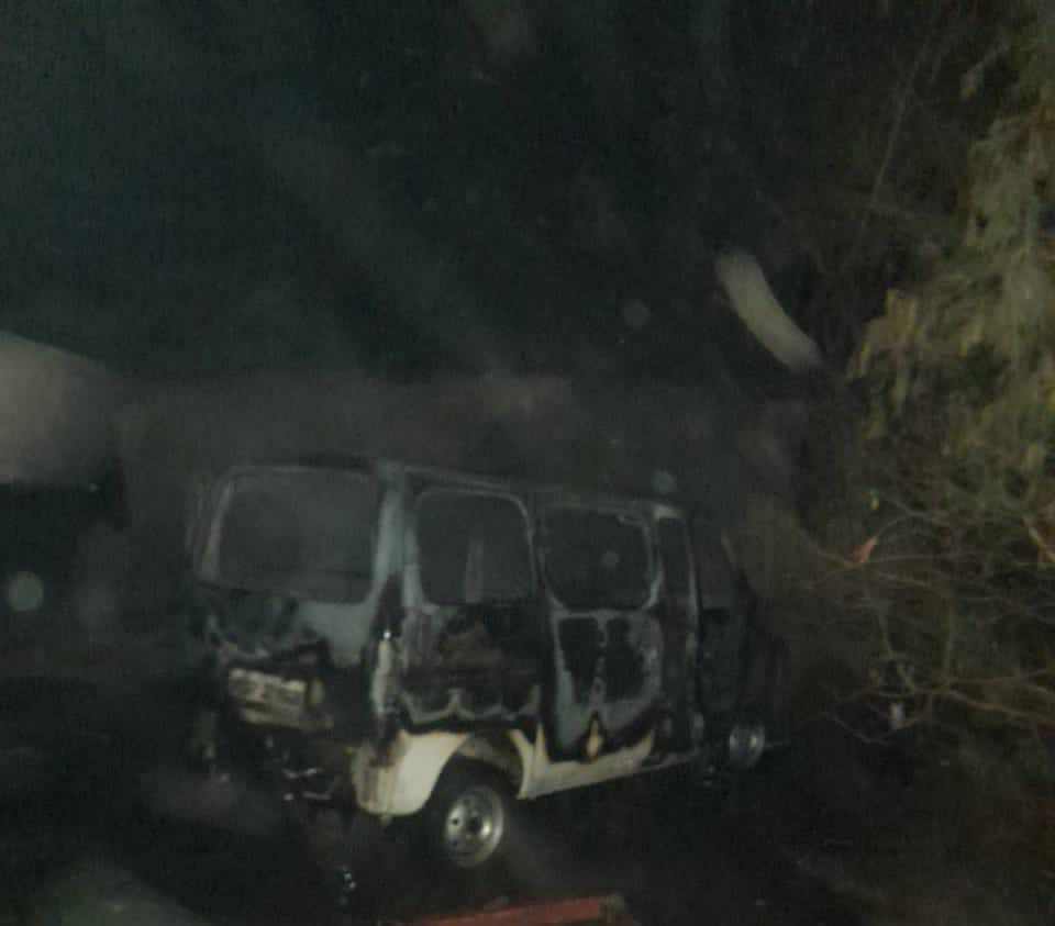 fire in two cars