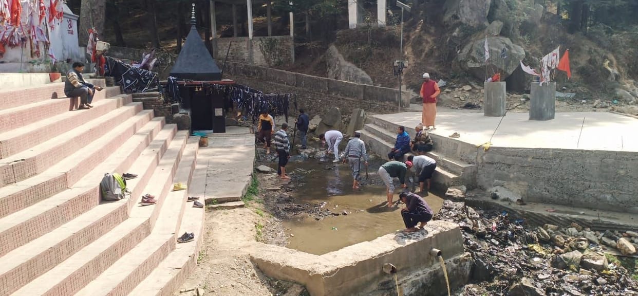 Risheshwar temple and cleanliness around Lohawati river