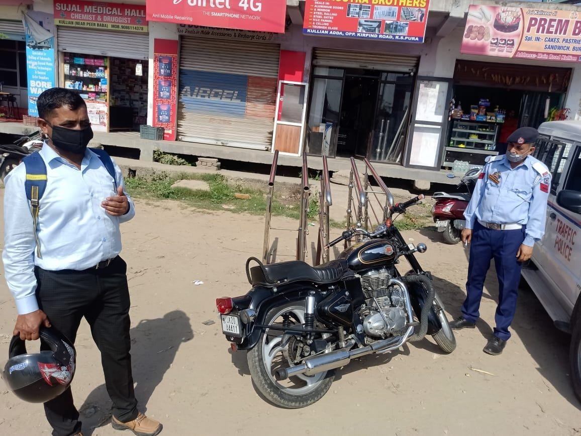 crime news,traffic chalan, jammu news,