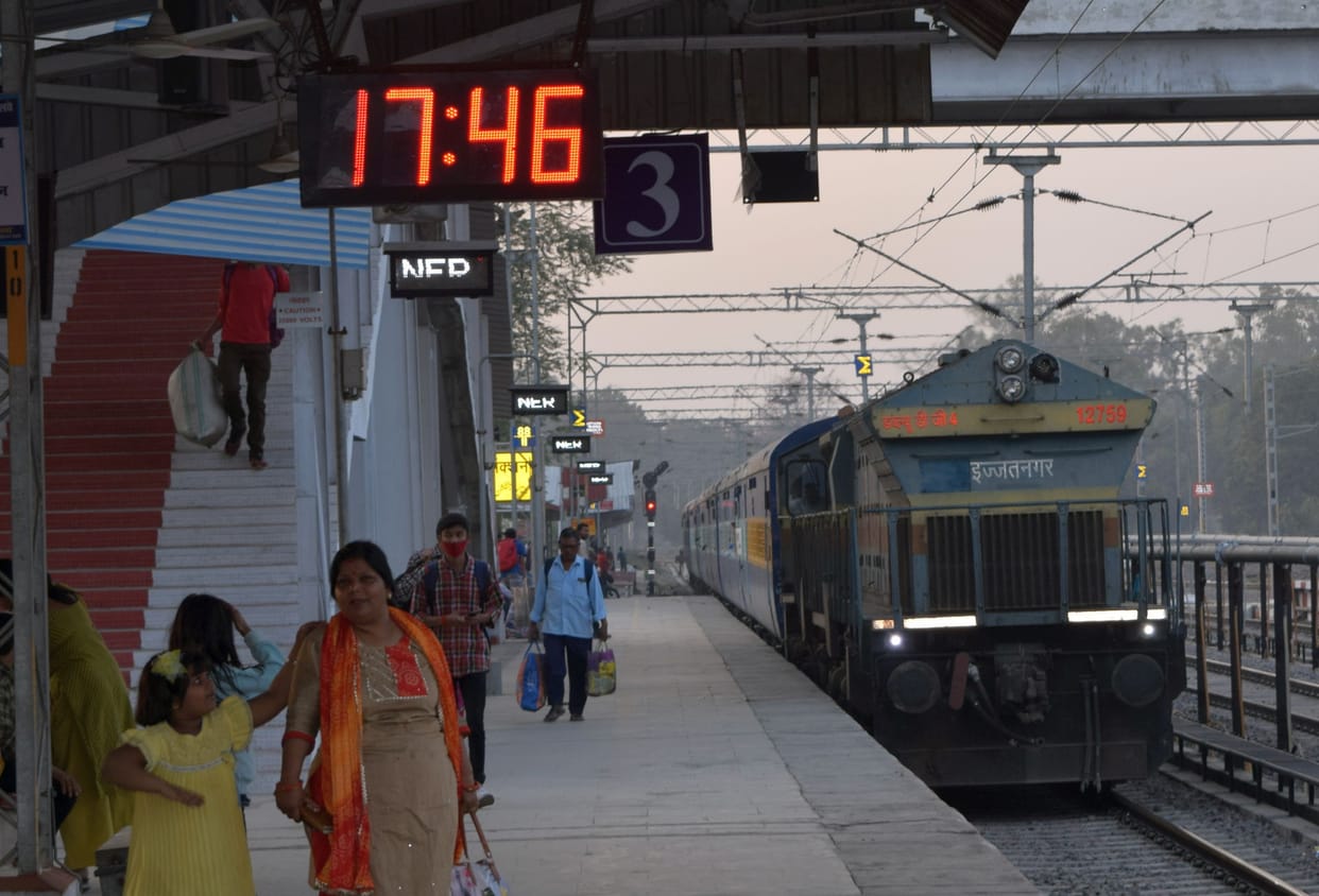 Train run on track after 11 months
