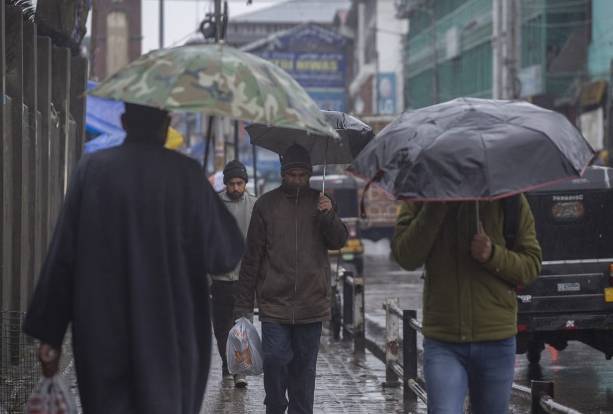 Rain after snowfall in Jammu and Kashmir