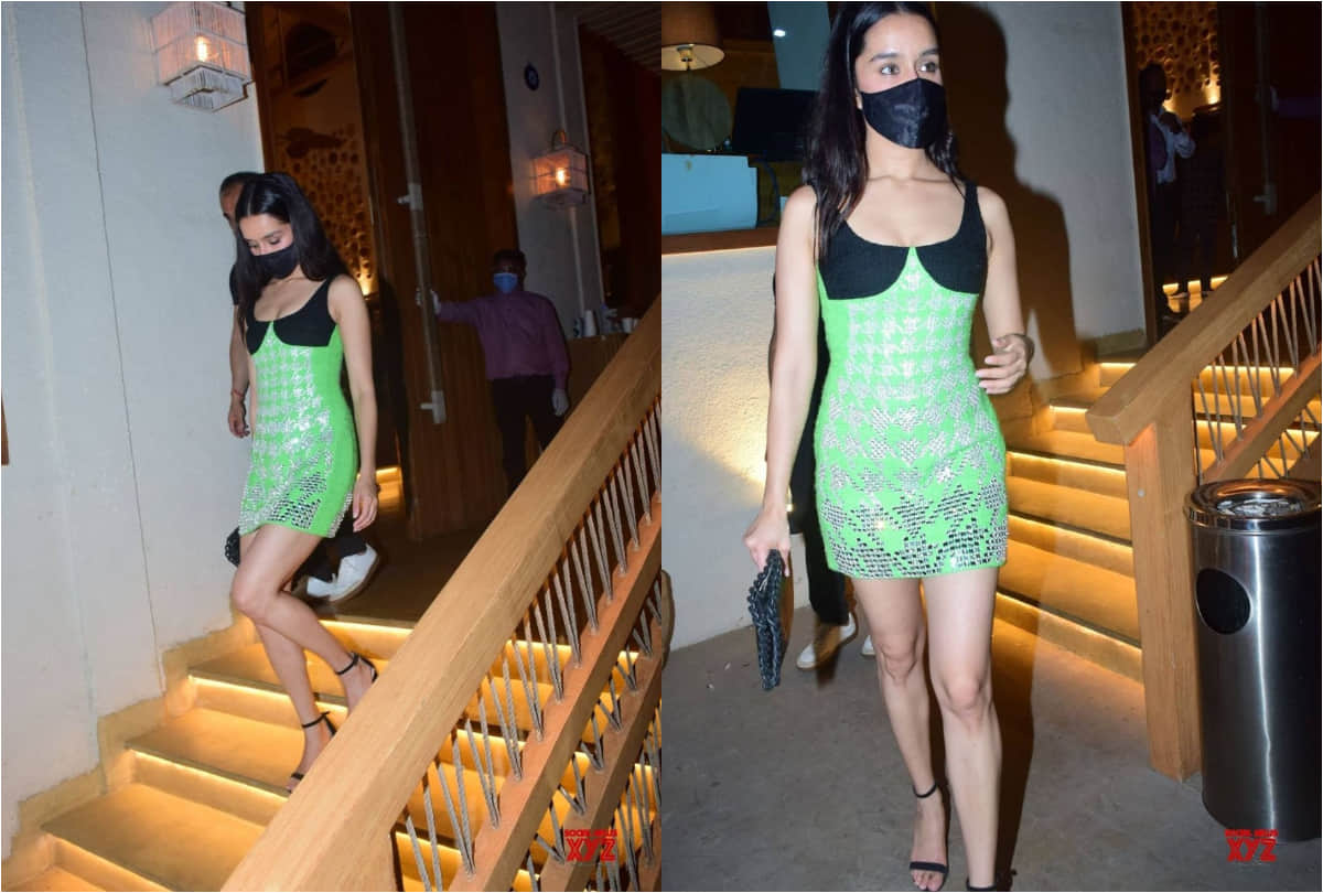 shraddha kapoor celebrate rumored boyfriend rohan sreshtha in lime green tiny dress