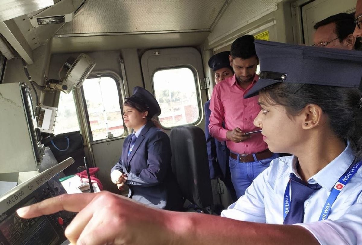 international women day: Women staff drive Netaji Express train in tundla