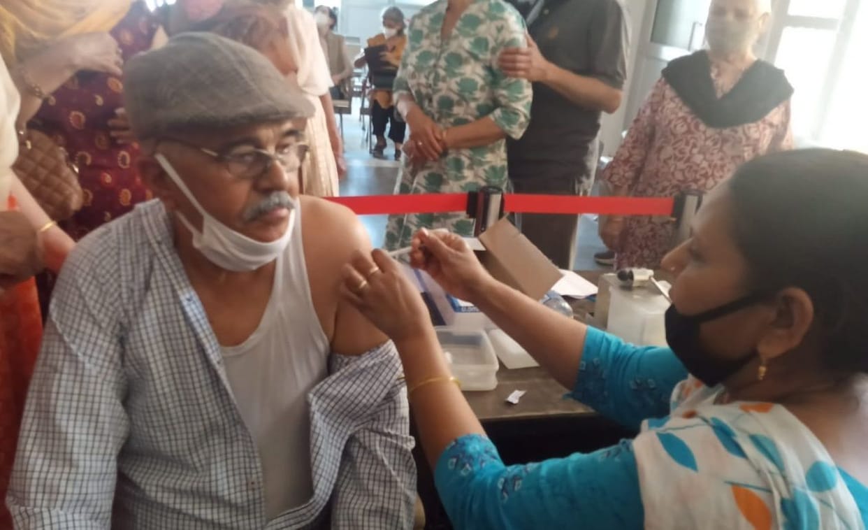 Get vaccinated in a good private hospital by standing in a queue
