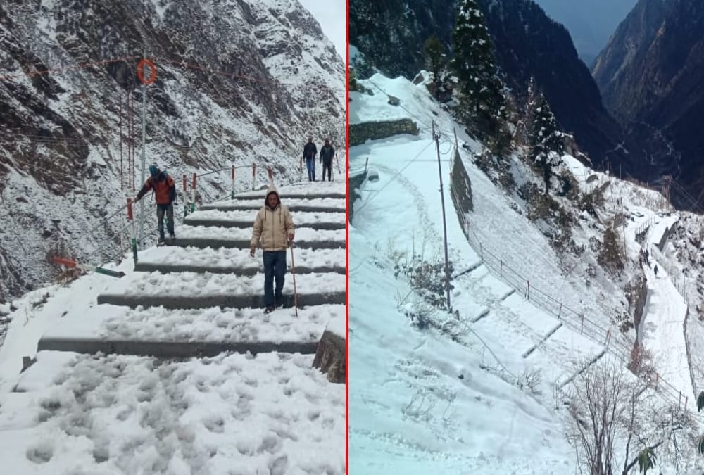 Uttarakhand Weather News : Thick Blanket of Snow in Kedarnath and Badrinath Awesome Photos