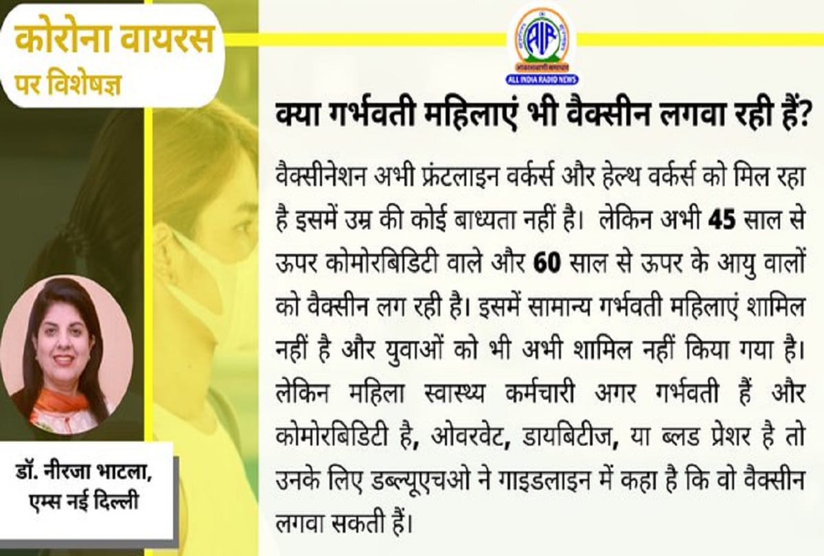 Coronavirus Vaccination in India covid 19 vaccine for pregnant women coronavirus question answer