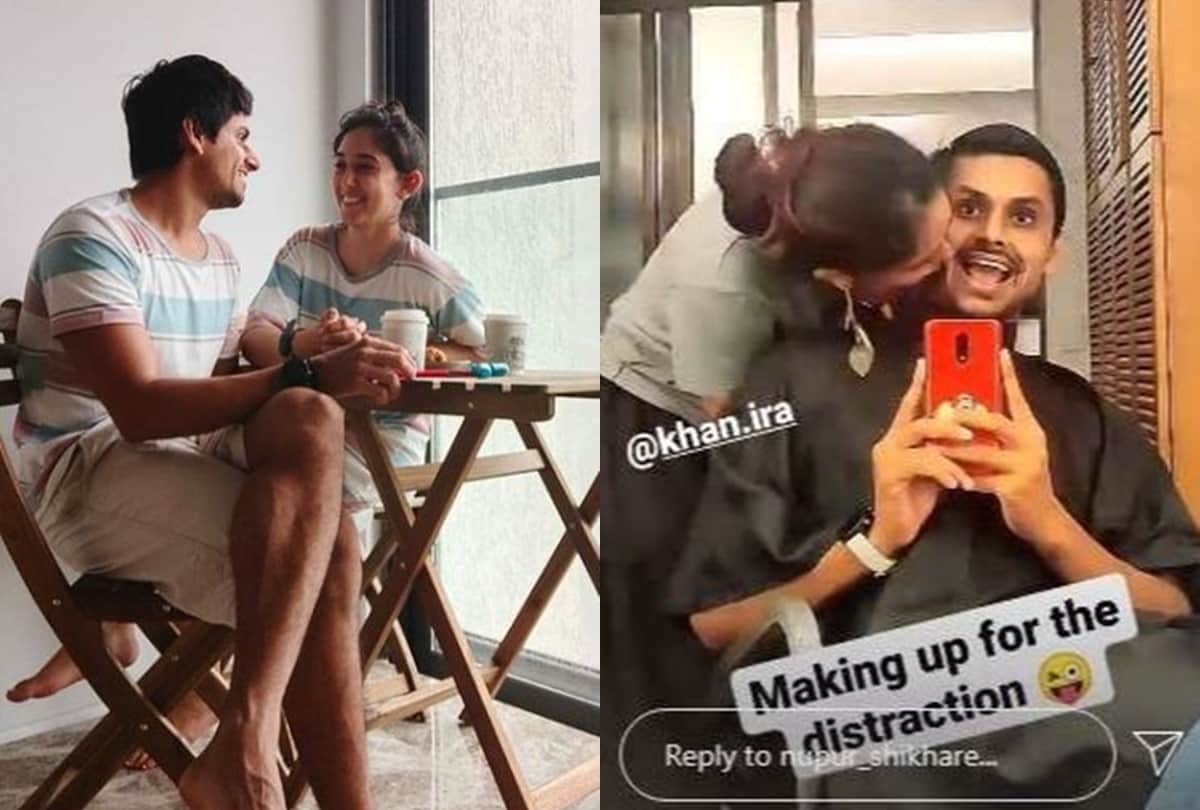 Aamir Khan daughter Ira Khan turns into hair stylist for Boyfriend Nupur Shikhare see photo