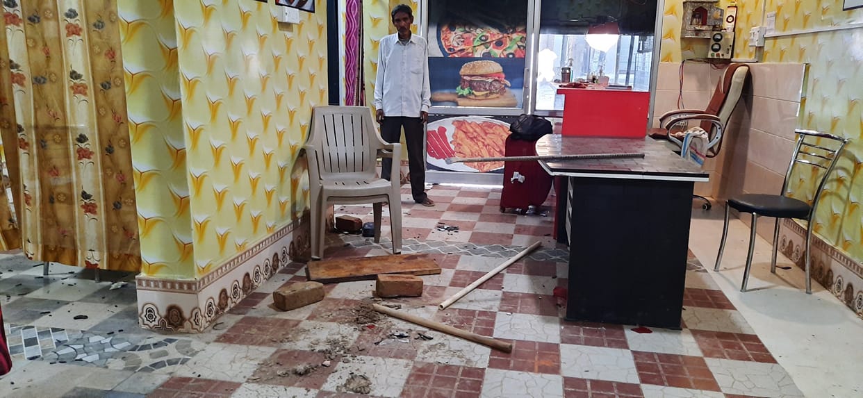 The restaurant owner was beaten up