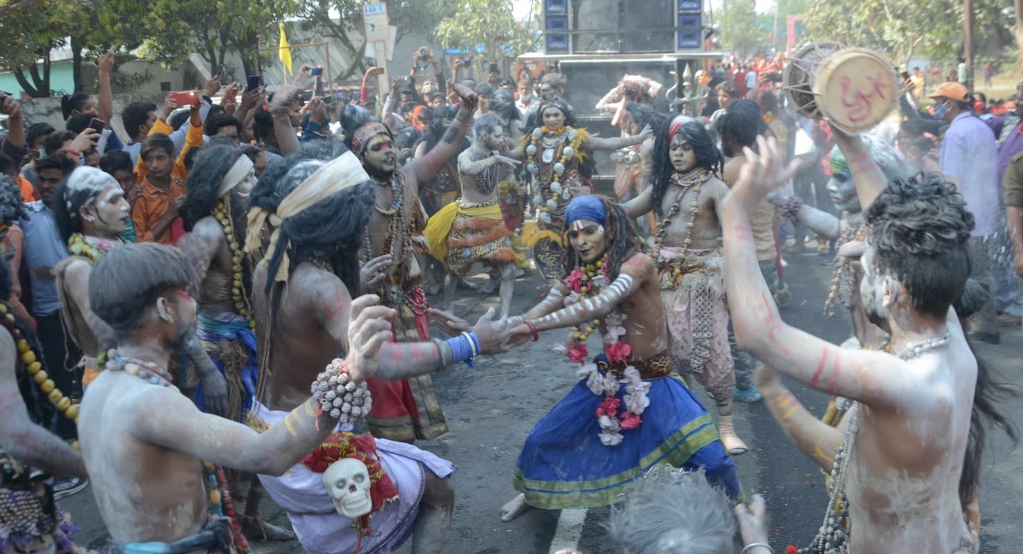 Haridwar Kumbh Mela 2021: atal akhada peshwai with naga babas photos