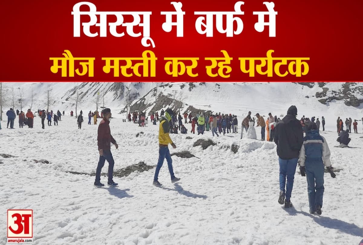 Tourists in Sissu Atal Tunnel Rohtang Lahaul Spiti Himachal Pradesh