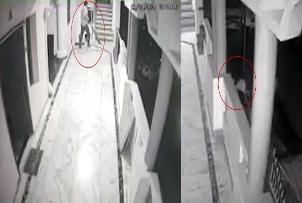 Andhra Pradesh police officer fell from second floor in an attempt to drive away a lizard