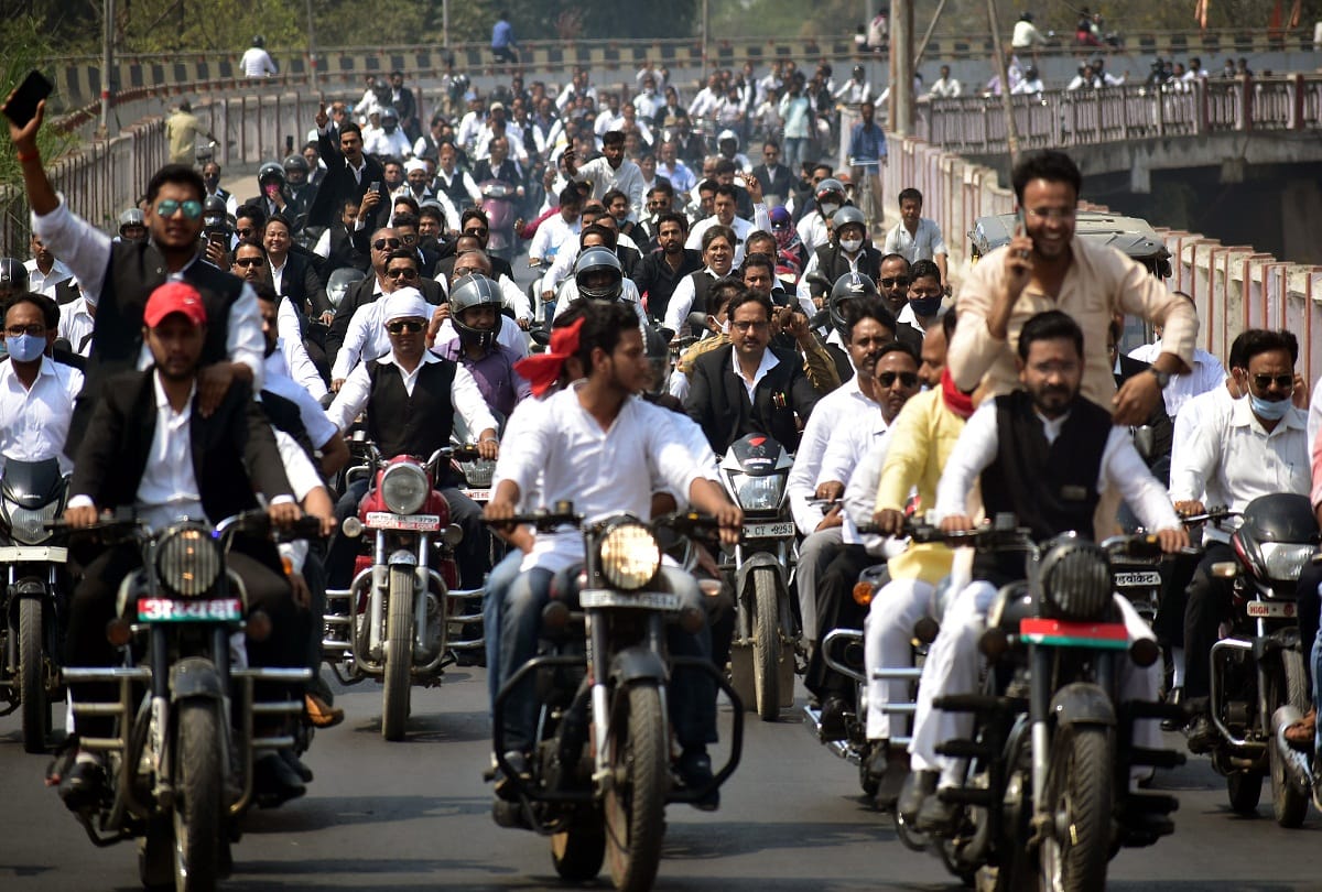 Education tribunal case: Lawyers show strength by removing bike rally