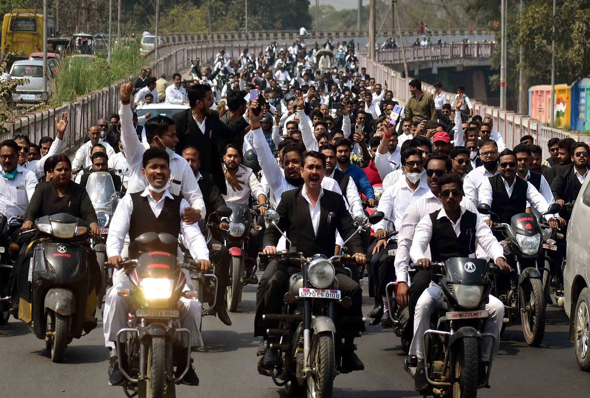Education tribunal case: Lawyers show strength by removing bike rally