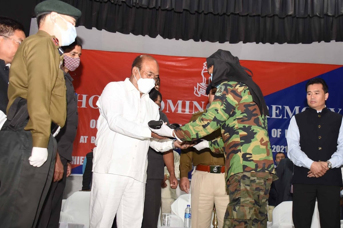 20 terrorists of various groups surrendered in Manipur