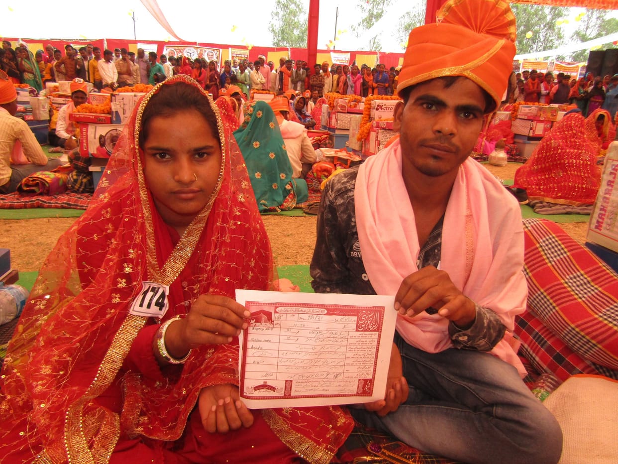 Echoed clarinet, 251 couples get married in Sonbhadra