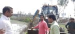 जरौला में हाईवे पर गुजर रही नाले में तब्दील बगद नदी की सफाई के कार्य का शुभारंभ कराते विधायक राजी?