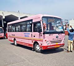 girls doesnot get benefit of pink bus for going schools and colleges in palwal