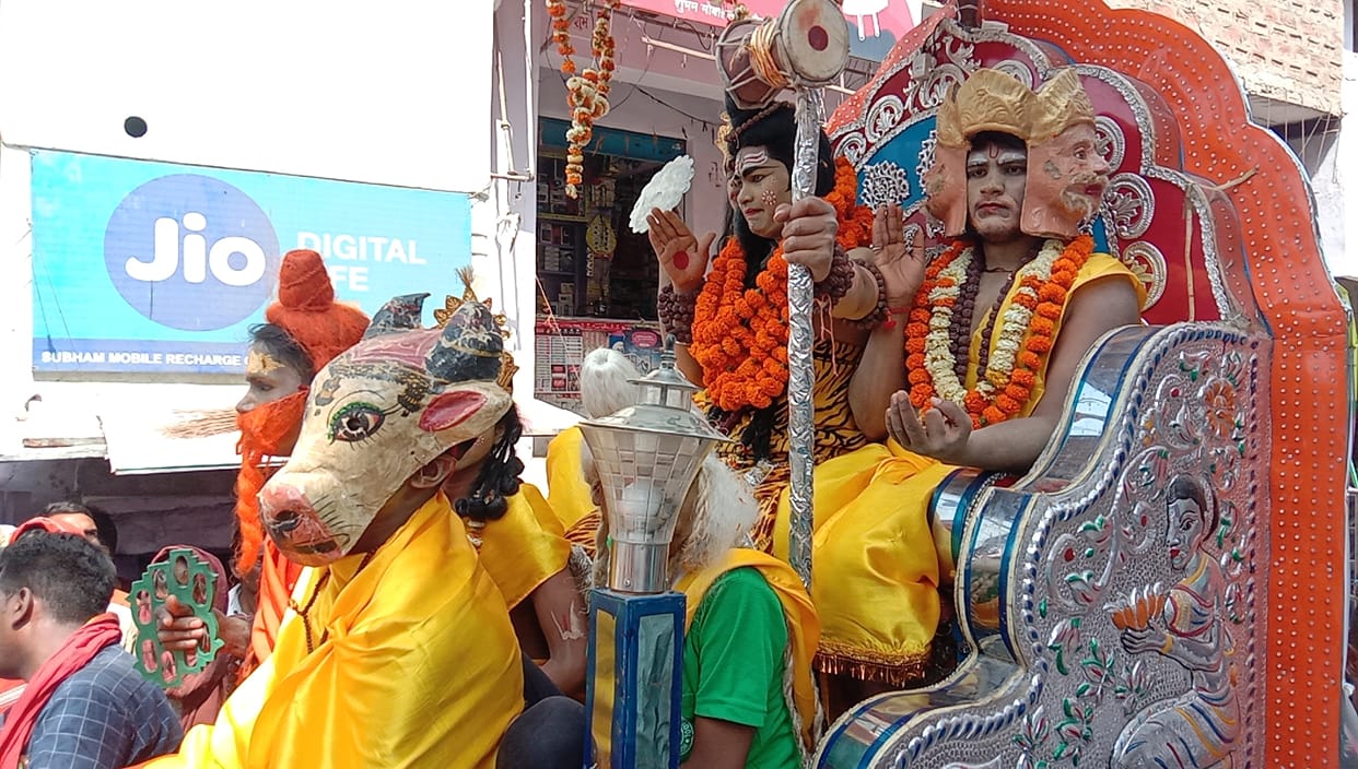 Shiva barat with tableau
