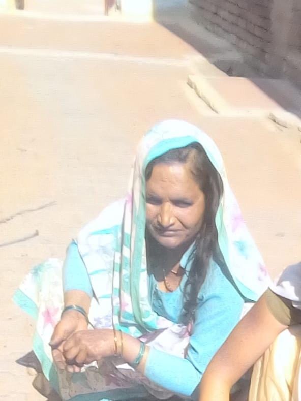 The truck crushed the woman on the highway