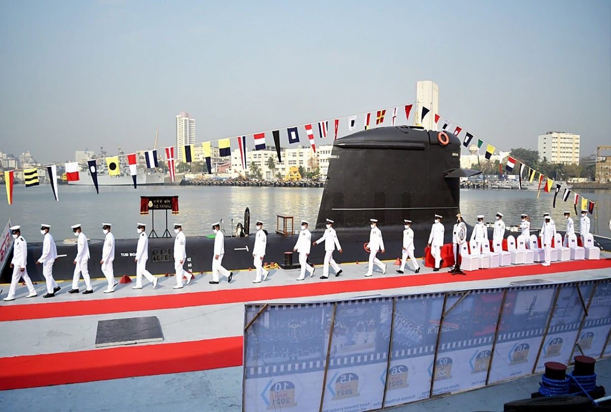 indian navy commissioned scorpene class submarine ins karanj