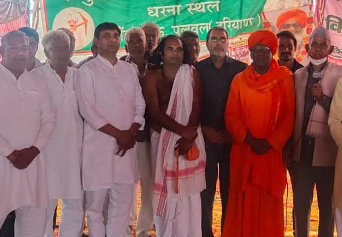 kisaan andolan, yuvraj maharaj gives statement against bjp government during addressing the people
