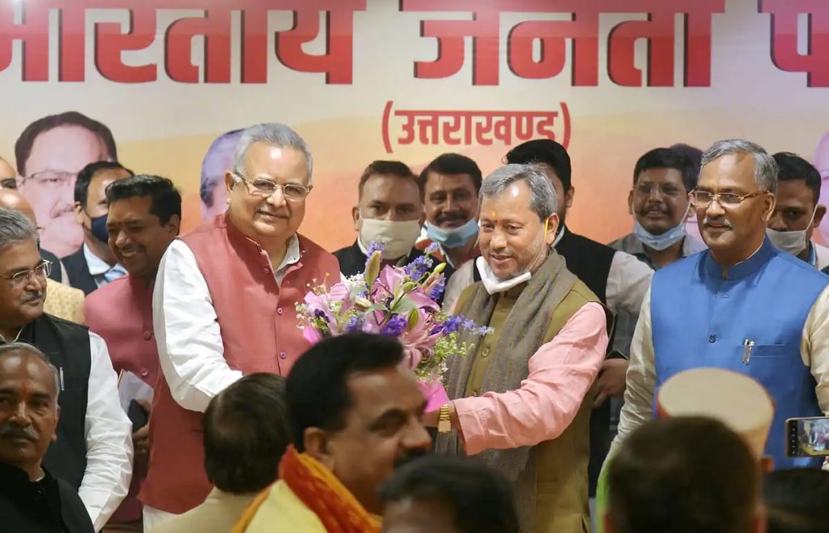Last year coronavirus saved former CM Trivendra Singh post, many complaints received by BJP