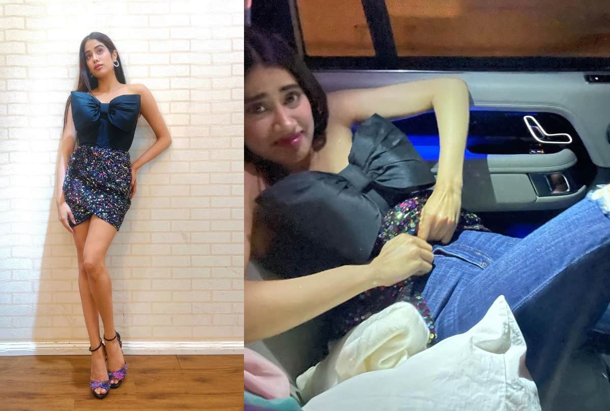 Janhvi Kapoor Struggles To Change Clothes In A Car As She Took A Flight After The Film Promotions