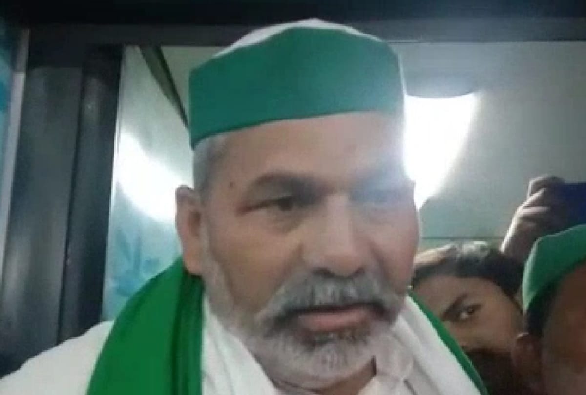 National Spokesperson of Bharatiya Kisan Union Rakesh Tikait visit in Gorakhpur