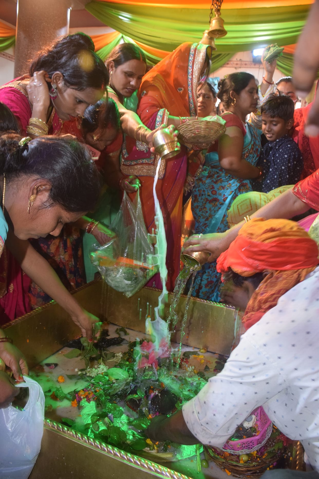 Baba Bholenath's procession with a group of ghost vampires