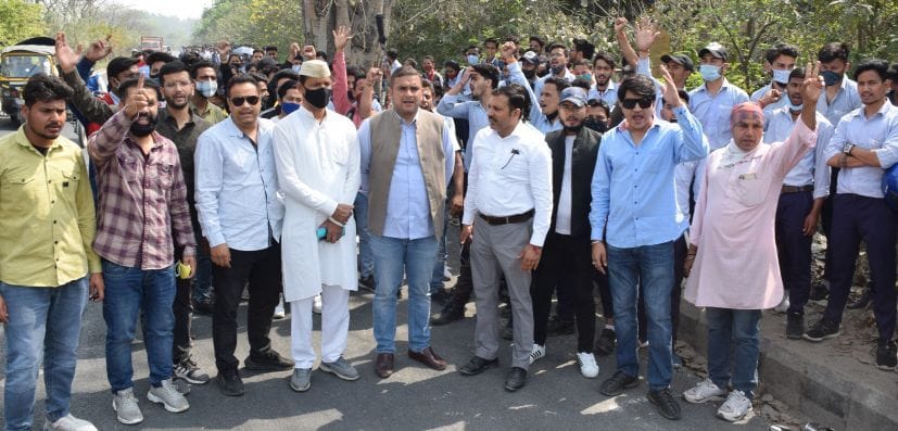 People protested